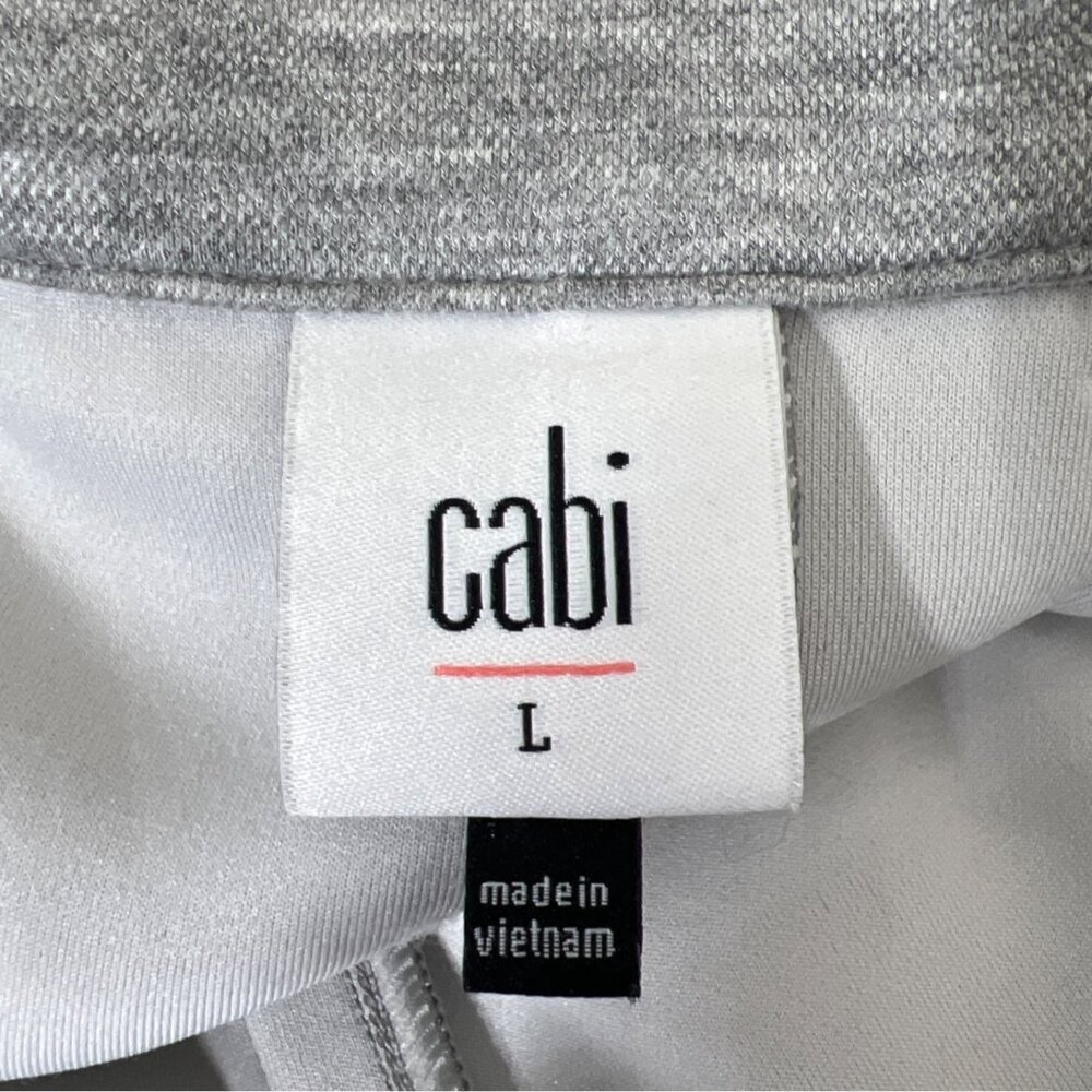 CABI Grab & Go Trench Coat in Heather Gray Sz L #6672 NWOT - Picture 6 of 7